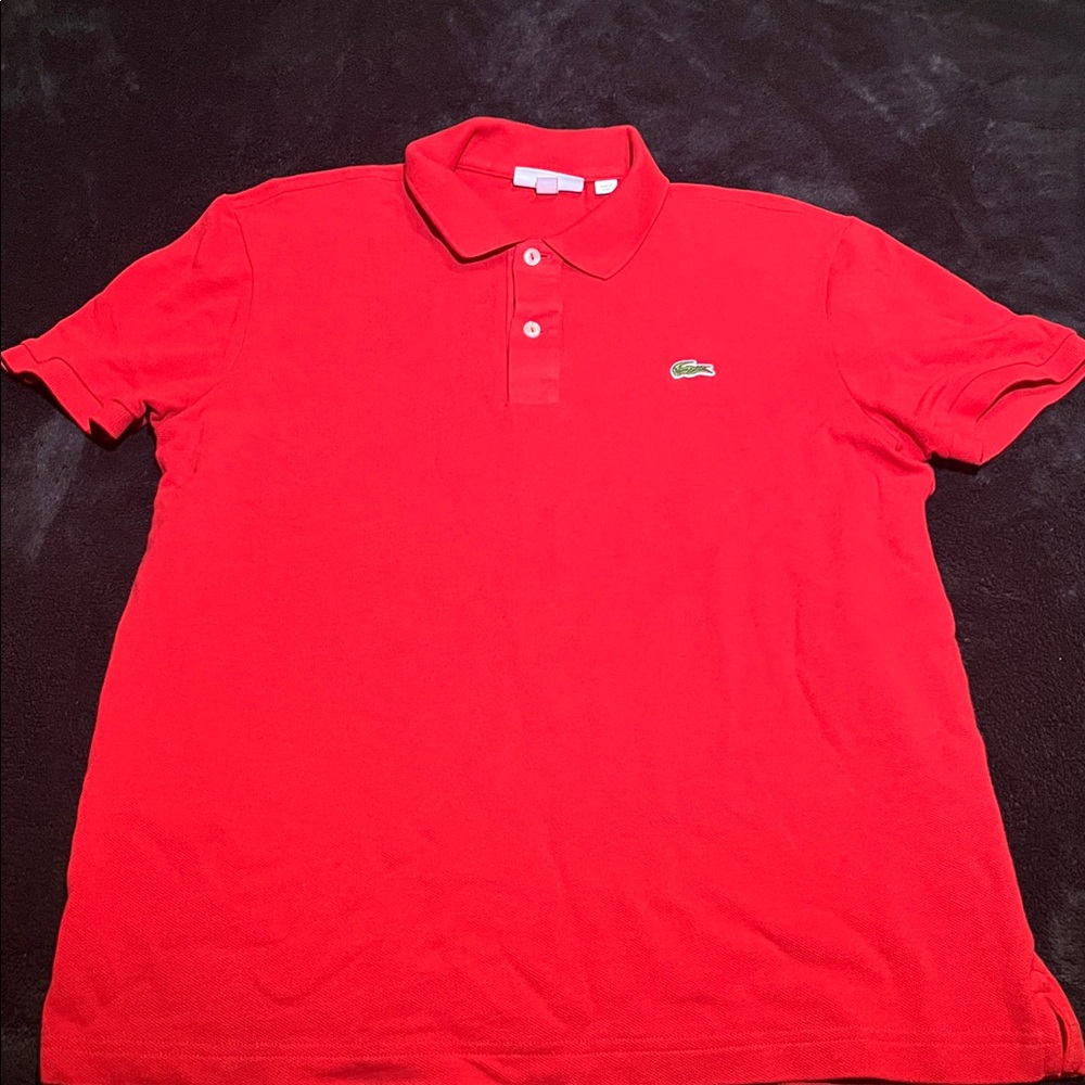 Lacoste Vibrant Red Polo Shirt